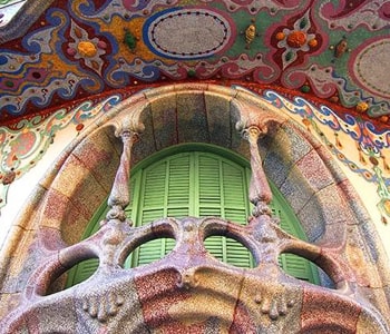 catalan art nouveau facade image