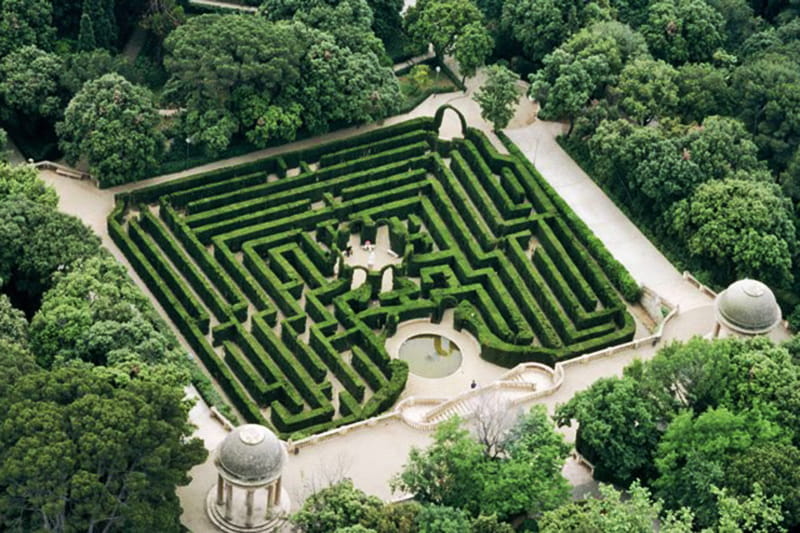 Horta Labyrinth Park maze in Barcelona