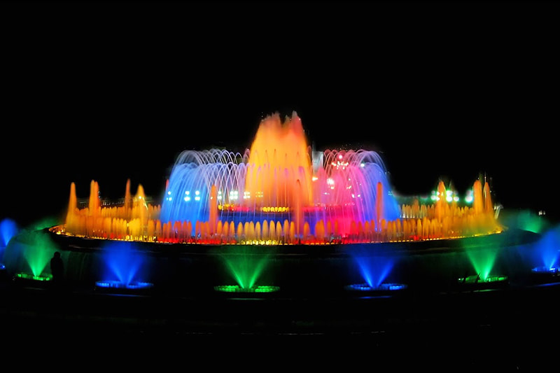 Magic Fountain light show in Barcelona
