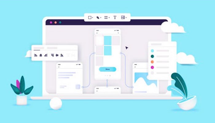 Website design and user experience illustration
